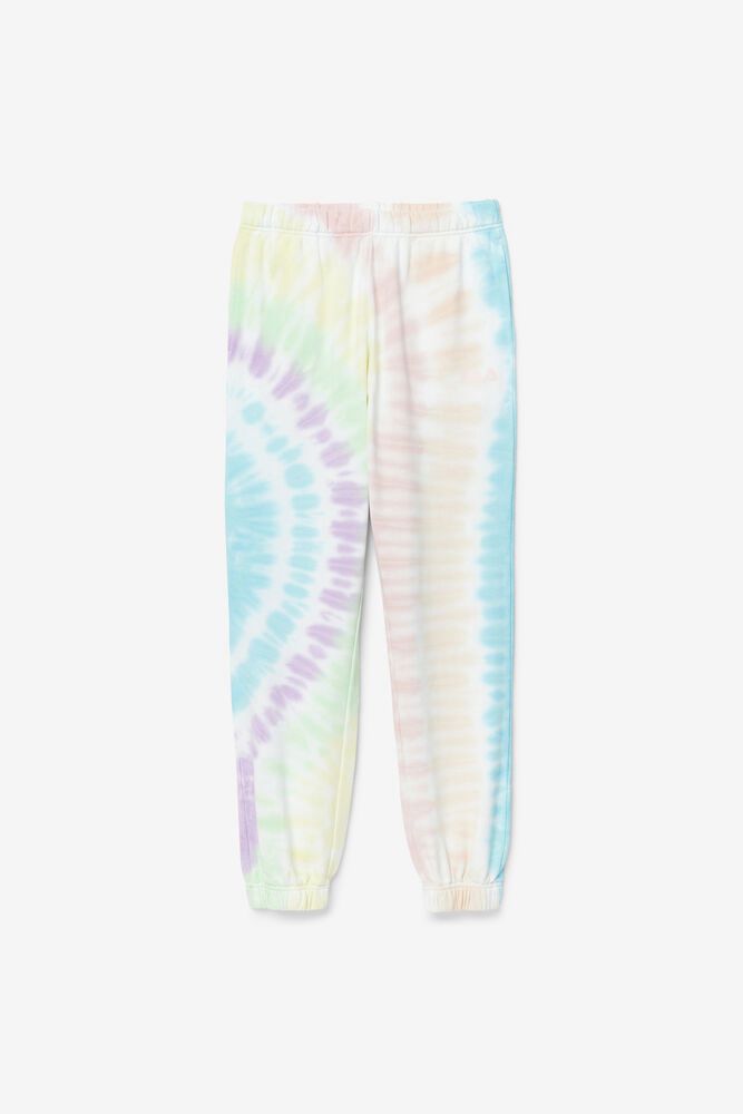 Fila Nohavice Damske Raleigh Tie Dye Jogger Biele - RNIXY6974